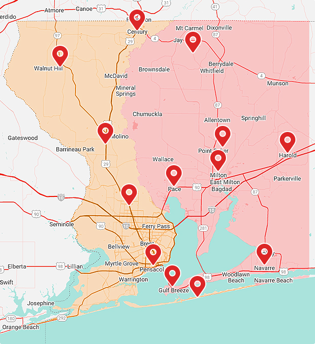 850 Car Key Pro Service Areas.