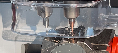 Precision key cutting.